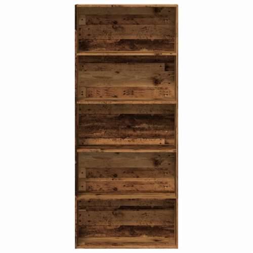 Ormarić za knjige boja drva 80 x 30 x 189 cm konstruirano drvo - Staro drvo 1 189 cm 80 cm Cijena