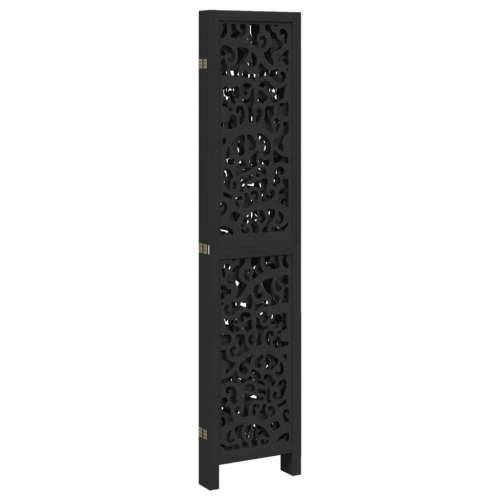 Paravan - Sobna pregrada s 5 panela crno od masivnog drva paulovnije - 40 x 180 cm 5 Cijena