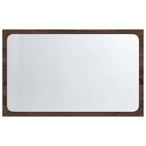 LED kupaonsko ogledalo boja smeđeg hrasta 60x8,5x38 cm drveno - Smeđi hrast 1 Cijena