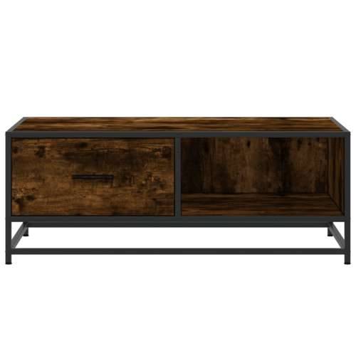 Stolić za kavu boja dimljenog hrasta 90x57x35 cm drvo i metal - Dimljeni hrast 1 Cijena