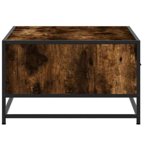 Stolić za kavu boja dimljenog hrasta 90x57x35 cm drvo i metal - Dimljeni hrast 1 Cijena