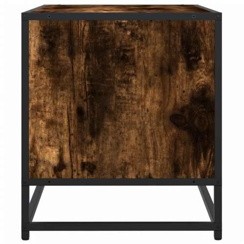 TV ormarić boja hrasta 91x40x46 cm konstruirano drvo i metal - Dimljeni hrast 1 91 cm Cijena