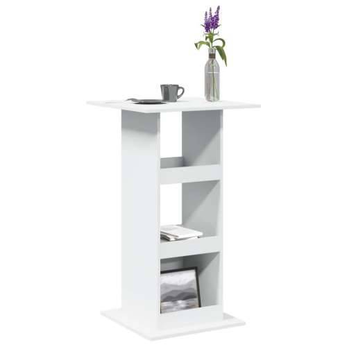Barski stol s prostorom bijeli 60x60x102 cm drveni - Bijela 1 Cijena