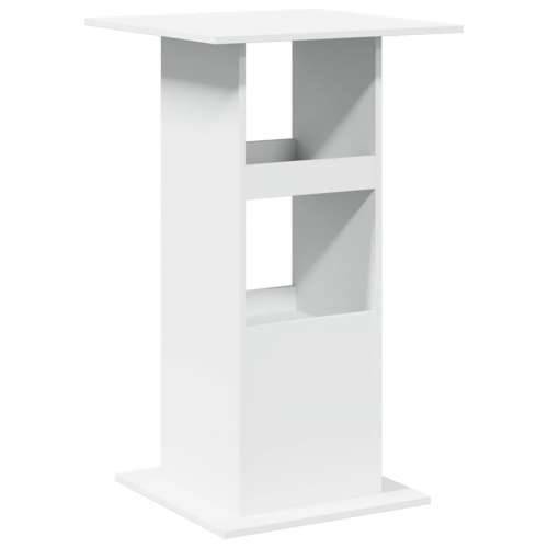 Barski stol s prostorom bijeli 60x60x102 cm drveni - Bijela 1 Cijena