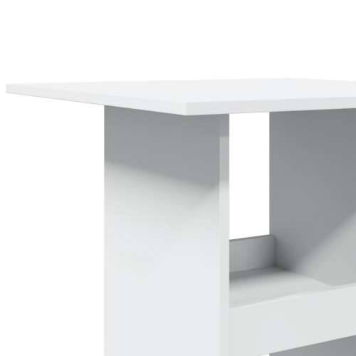 Barski stol s prostorom bijeli 60x60x102 cm drveni - Bijela 1 Cijena