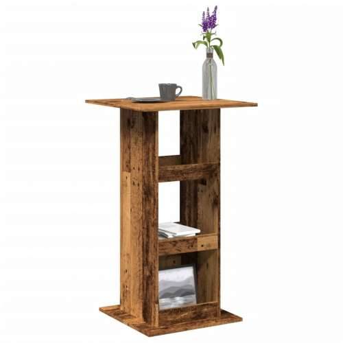 Barski stol s prostorom boja drva 60x60x102cm konstruirano drvo - Staro drvo 1 Cijena