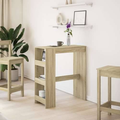 Barski stol s stalcima boja hrasta 90x40x103,5 cm drveni - sonoma hrast 1 Cijena