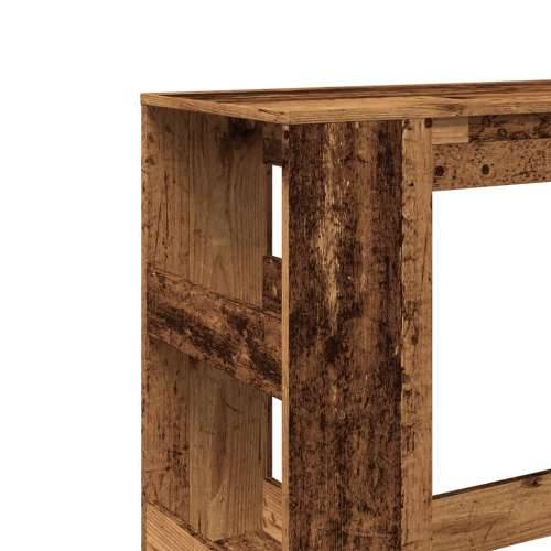 Barski stol s držačima boja staro drvo 90x40x103,5 cm drveni - Staro drvo 1 Cijena