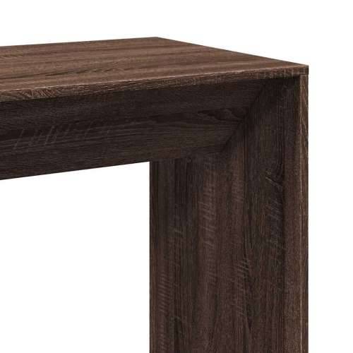 Barski stol smeđa boja hrasta 102x50x103,5 cm konstruirano drvo - Smeđi hrast 1 102 cm Cijena