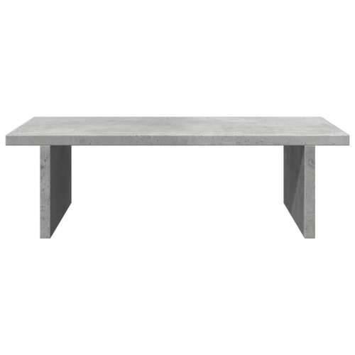 Stalak za monitor siva boja betona 50x27x15 cm drveni - Beton siva 50 x 27 x 15 cm Cijena