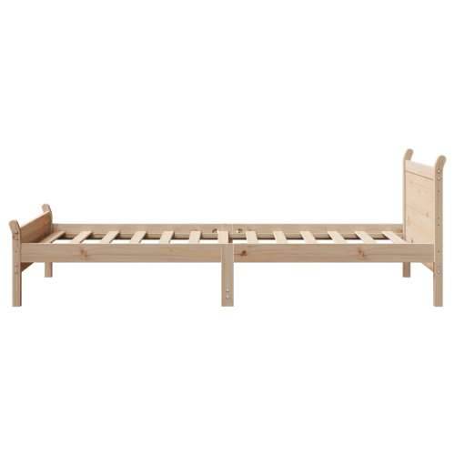 Okvir kreveta bez madraca 75 x 190 cm od masivne borovine - Prirodna 75 x 190 cm Cijena