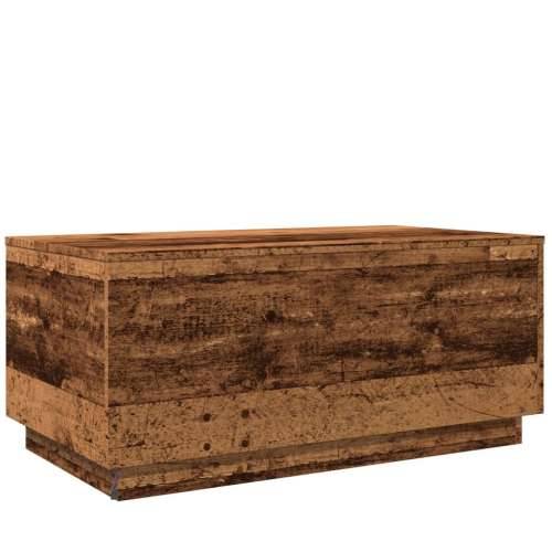 Stolić za kavu s LED svjetlima boja starog drva 90 x 50 x 40 cm - Staro drvo 1 90 cm Cijena
