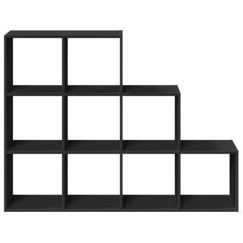 Pregrada/regal za knjige 3razina crni 137,5x29x103,5cm drveni - Crna 1 103.5 cm 137.5 cm Cijena