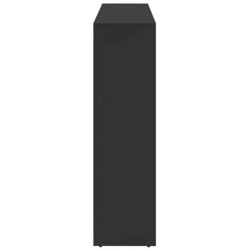Pregrada/regal za knjige 3razina crni 137,5x29x103,5cm drveni - Crna 1 103.5 cm 137.5 cm Cijena