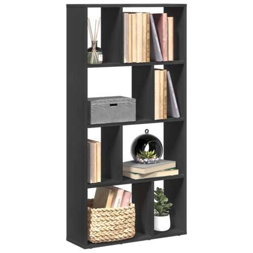 Regal za knjige crni 60x20x120 cm od konstruiranog drva - Crna 1 60 cm Cijena