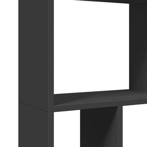 Regal za knjige crni 60x20x120 cm od konstruiranog drva - Crna 1 60 cm Cijena