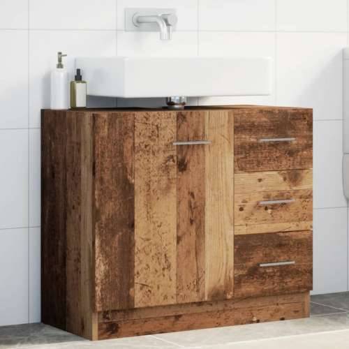 Ormarić za Lavabo - Umivaonik boja drva 63x30x54 cm konstruirano drvo - Staro drvo 1 Cijena