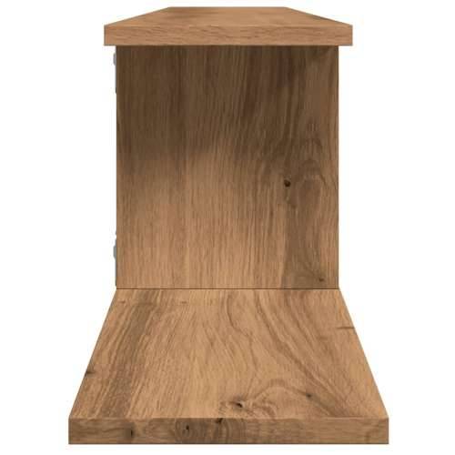Zidna TV polica boja hrasta 125x18x23 cm konstruirano drvo - hrast artisan 1 Cijena