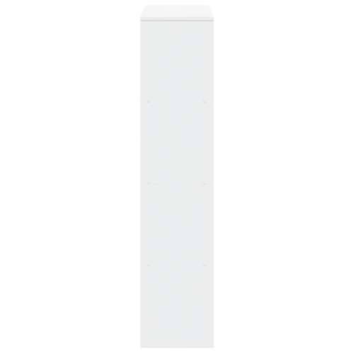 Pregrada za knjige 4 razine bijeli 131,5x29x131,5 cm drvena - Bijela 1 131.5 cm Cijena