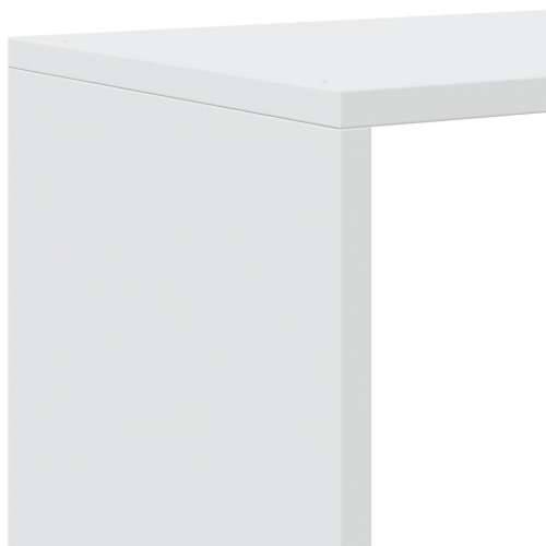 Pregrada za knjige 4 razine bijeli 131,5x29x131,5 cm drvena - Bijela 1 131.5 cm Cijena