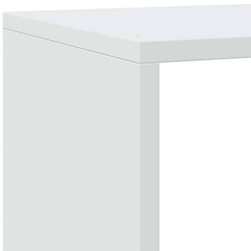 Pregrada za knjige 4 razine bijeli 143,5 x 29 x 143,5 cm drvena - Bijela 1 143.5 cm Cijena