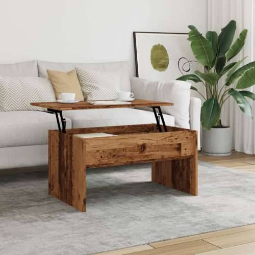 Stolić za kavu boja staro drvo 80x50,5x41,5cm konstruirano drvo - Staro drvo 80 x 50 x 41.5 cm 1 Cijena