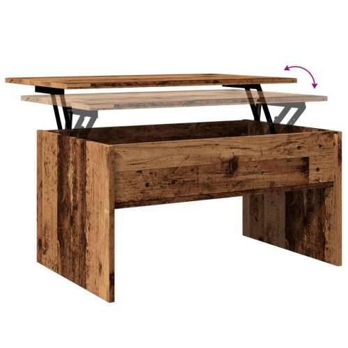 Stolić za kavu boja staro drvo 80x50,5x41,5cm konstruirano drvo - Staro drvo 80 x 50 x 41.5 cm 1 Cijena