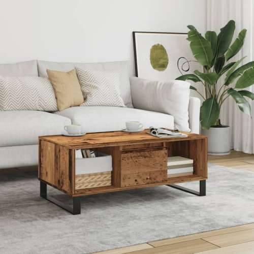 Stolić za kavu boja staro drvo 90x50x36,5 cm konstruirano drvo Staro drvo 1 Cijena