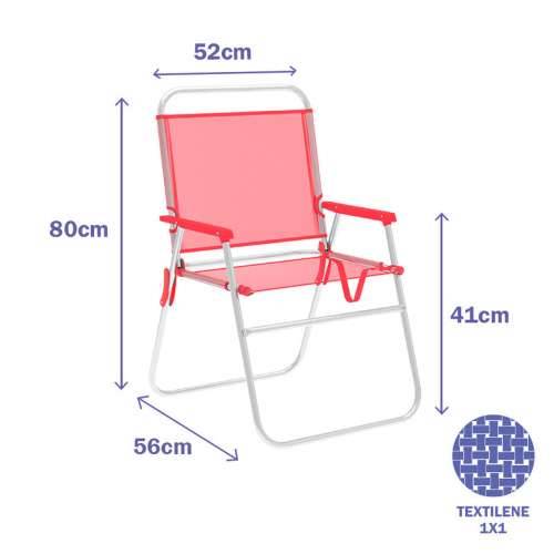 Sklopivu Stolicu Marbueno Koraljni 52 x 80 x 56 cm Cijena