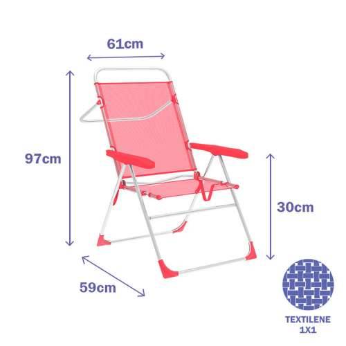 Sklopivu Stolicu Marbueno Koraljni 59 x 97 x 61 cm Cijena