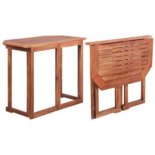 Bistro stol 90 x 50 x 75 cm masivno bagremovo drvo Cijena