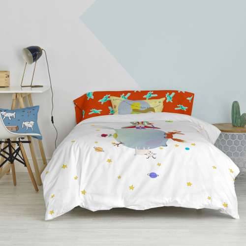 Set pokrivača za poplun HappyFriday Le Petit Prince Pisana Krevet od 105 2 Dijelovi Cijena