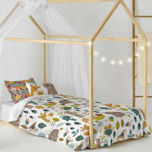 Set pokrivača za poplun HappyFriday Moshi Moshi Harvestwood Pisana Krevet od 80 2 Dijelovi Cijena