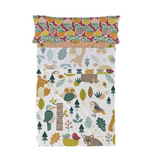 Set posteljine HappyFriday Moshi Moshi Harvestwood Pisana Krevet od 80/90 2 Dijelovi Cijena