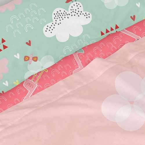 Set posteljine HappyFriday Moshi Moshi Hola Pisana Krevet od 80/90 2 Dijelovi Cijena