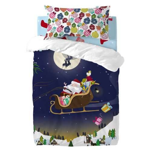Set pokrivača za poplun HappyFriday XMAS Pisana Dječji krevetić 2 Dijelovi Cijena