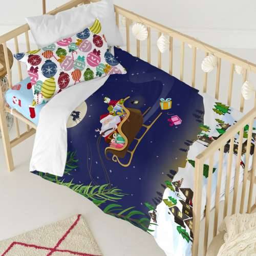 Set pokrivača za poplun HappyFriday XMAS Pisana Dječji krevetić 2 Dijelovi Cijena