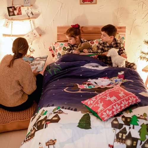 Set pokrivača za poplun HappyFriday XMAS Pisana Krevet od 80/90 2 Dijelovi Cijena