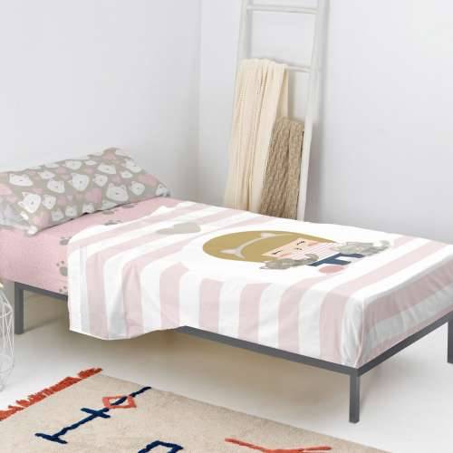 Set posteljine HappyFriday Happynois Kitty Pisana Krevet od 105 2 Dijelovi Cijena