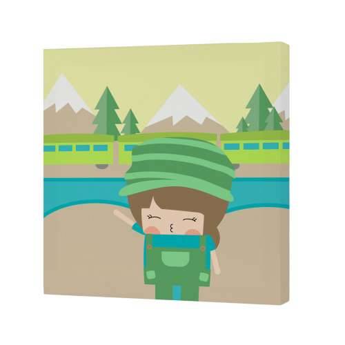 Platno HappyFriday Happynois Train Pisana 27 x 27 cm Cijena