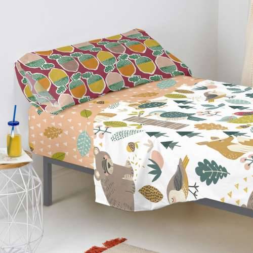 Podesiva plahta HappyFriday Moshi Moshi Harvestwood Pisana 90 x 200 x 32 cm Cijena