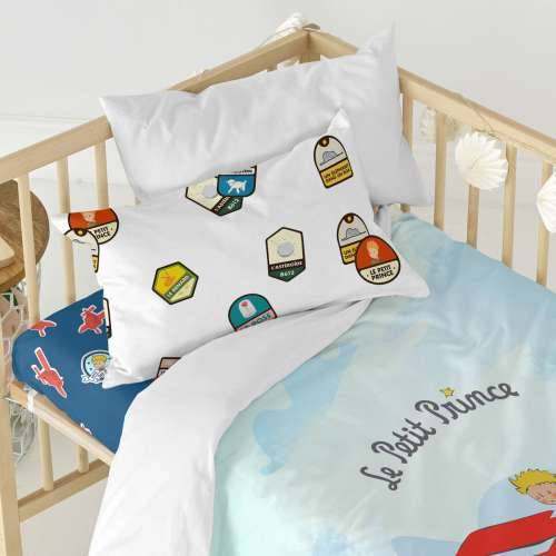 Set pokrivača za poplun HappyFriday Le Petit Prince Son Avion Pisana Dječji krevetić 2 Dijelovi Cijena
