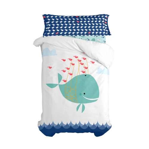 Set pokrivača za poplun HappyFriday Moshi Moshi Whale Pisana Krevet od 80/90 2 Dijelovi Cijena
