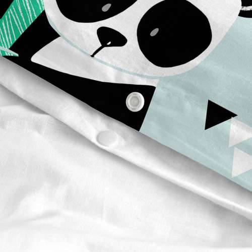 Set pokrivača za poplun HappyFriday Moshi Moshi Panda Garden Blue Plava Dječji krevetić 2 Dijelovi Cijena