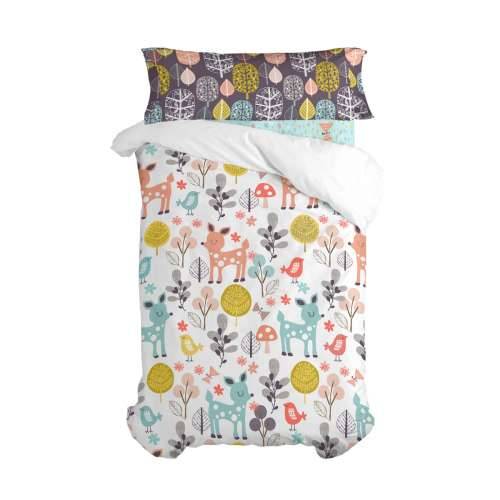 Set pokrivača za poplun HappyFriday Moshi Moshi Woodland Pisana Krevet od 105 2 Dijelovi Cijena