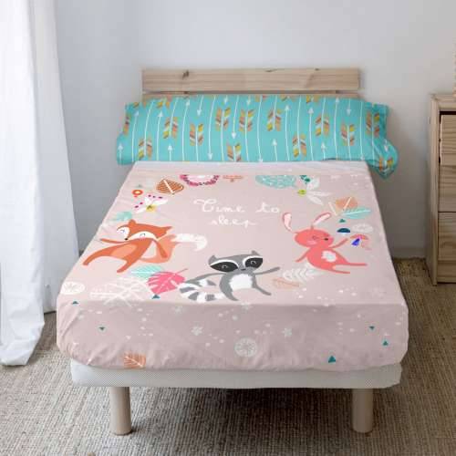 Set posteljine HappyFriday Moshi Moshi Fantasy Pisana Krevet od 105 2 Dijelovi Cijena