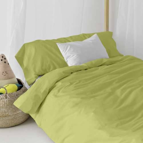 Set pokrivača za poplun HappyFriday Basic Kids Zelena Krevet od 105 2 Dijelovi Cijena