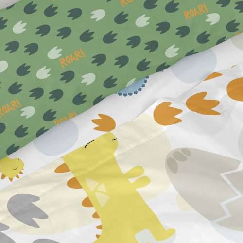 Set posteljine HappyFriday Happynois Happydino Pisana Krevet od 105 2 Dijelovi Cijena
