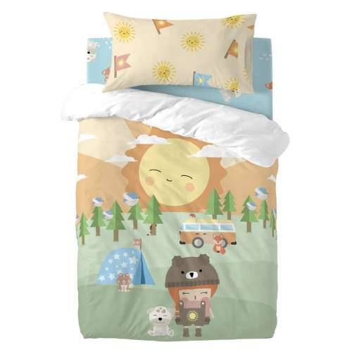 Set pokrivača za poplun HappyFriday Happynois Camping Pisana Dječji krevetić 2 Dijelovi Cijena