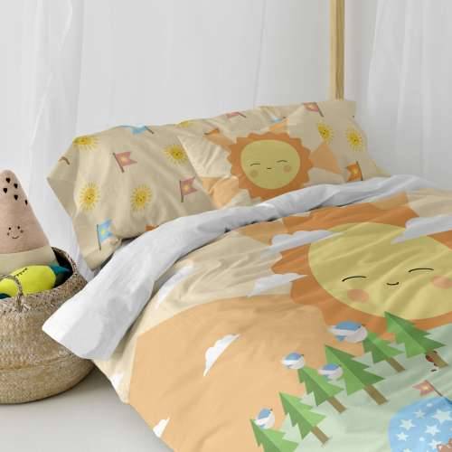 Set pokrivača za poplun HappyFriday Happynois Camping Pisana Krevet od 105 2 Dijelovi Cijena